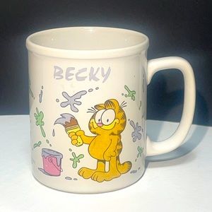Vintage 1978 Garfield Coffee Mug with "Becky" insignia!